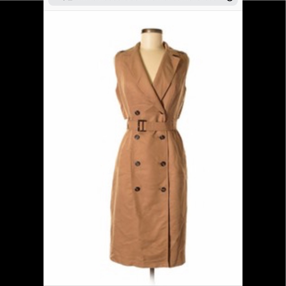 White House Black Market camel colored dress